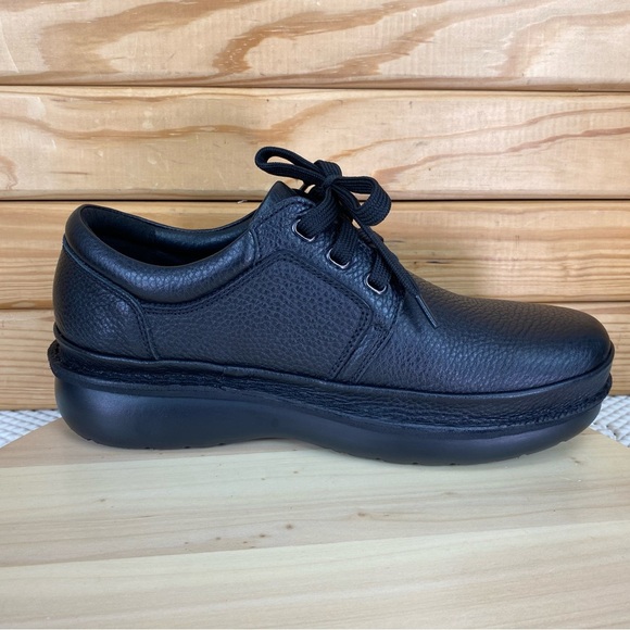 Propet Villager Diabetic Pebbled Leather Black Oxford Shoes M4070 Men's 10 X(3E) - Picture 8 of 12
